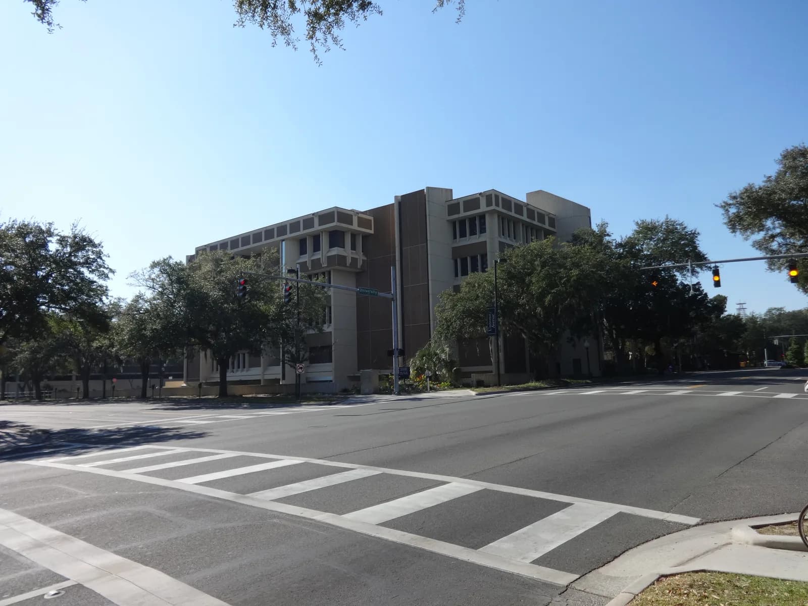 Exterior of the Alachua County Family and Civil Justice Center in Gainesville